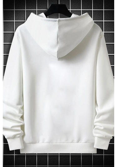 Los Angles Baskılı Sweatshirt Beyaz