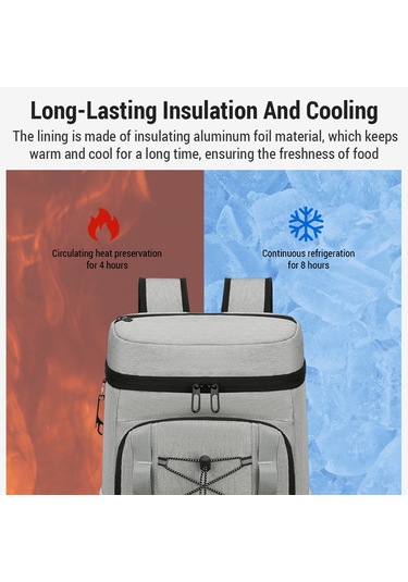 Moveevo Outdoor Kamp Çift Katlı Isı Saklama Çanta, Kalın Alüminyum Folyo Iç, Su Geçirmez, Yemek Tazeliği Sağlar Koyu Gri Çok Renkli Moveevo Outdoor Kamp Çift Katlı Isı Saklama Çanta, Kalın Alüminyum Folyo Iç, Su Geçirmez, Yemek Tazeliği Sağlar Koyu Gri Çok Renkli