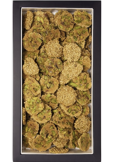 Baklawati Lüks Antep Fıstıklı Susamlı Kurabiye 500 G