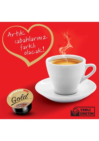 Espressomm® Tchibo Cafissimo Makineleri İle Uyumlu Gold Kapsül Kahve 5 x 10'lu
