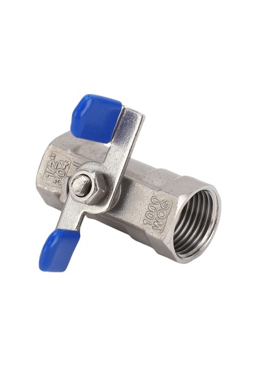 Lemestar 304 Paslanmaz Çelik Dn15 1/2" Npt Kanal Şekli Topak Valfi, Yumuşak Dichtung, Kelepçe Kolu, 1000wog, Suya Yağa Gaz'a Uygun