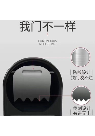 Geeksen Siyah Tam Otomatik Fare Tutucu Ve Kovucu - Etiketli Tek Seferde Tüm Yuva