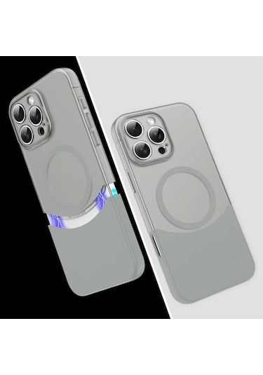 Apple Uyumlu iPhone 16 Pro Max Kılıf M-safe Şarj Özellikli Mıknatıslı Redclick Duble Kapak