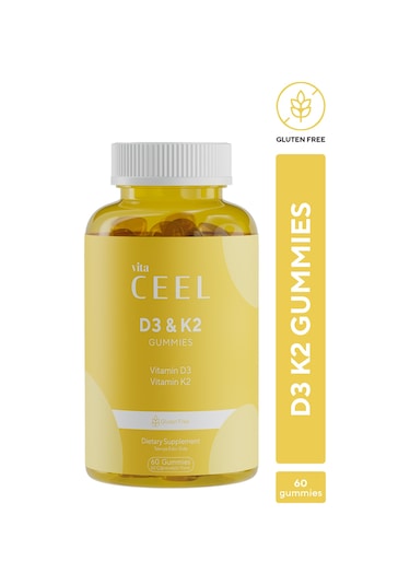 D3 K2 Vitamin Gummy, Portakal Aromalı, 60 Çiğnenebilir Form