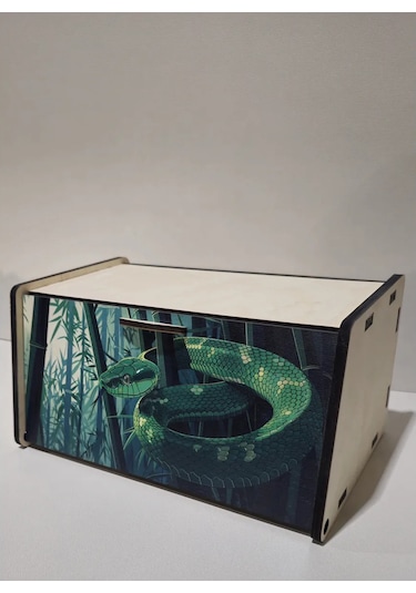 Woodiks 2023 Yılı Sembolü Yılan Ekmeklik 261893567 Bej Açık