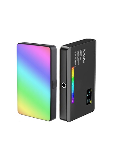 Andoer Y140 Rgb Cep Video Konferans Led Video Işık Kiti Siyah Siyah