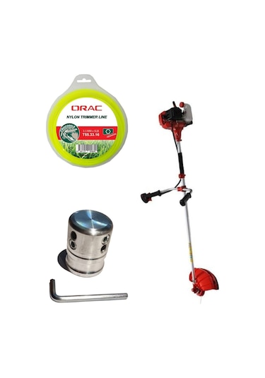 Royal CG520 Motorlu Yan Tırpan + Alüminyum Örümcek Başlık + Misina 3.30 MM