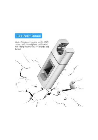 Yedek El Duş Braketi Kare, Ayarlanabilir El Duş Braketi 30 18mm Krom