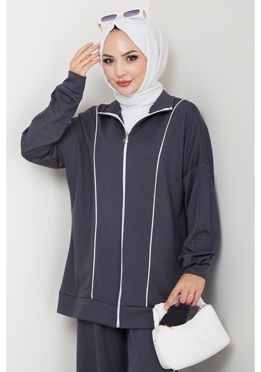 Biyeli Oysho İkili Takım 1608 - Antrasit Antrasit