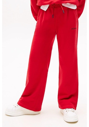 Kız Çocuk Th Geniş Paça Eşofman Altı - Kırmızı Primary Red