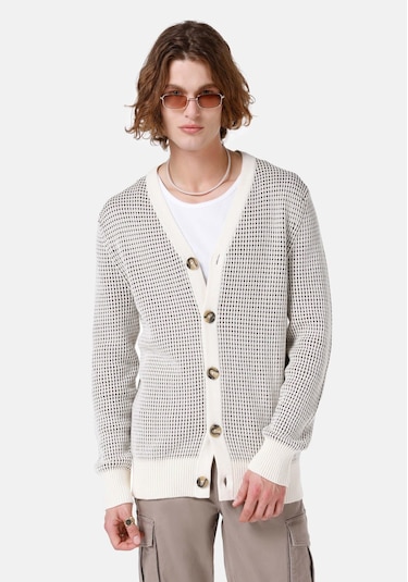 Colins Regular Fit Erkek Beyaz Hırka Cl1067003 Q1.v1 Ofw Beyaz