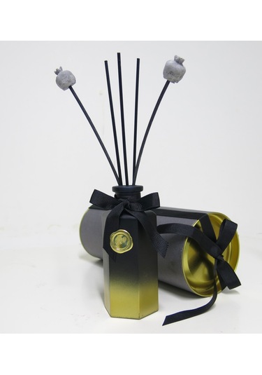 Missi Yılbaşı Özel Kutulu Siyah Gold Degrade Şişe Nar Oda Kokusu Hediye Seti 100 ML
