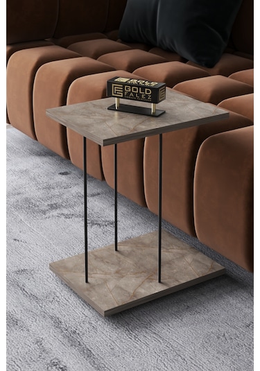 Yan Sehpa Tekerlekli Servis Sehpası Hnd Dikdörtgen Gordion