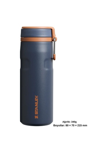 Stanley The Iceflow Twist Flip Termos 0.47 Lt Termos Kupa Kamp Matara Lacivert