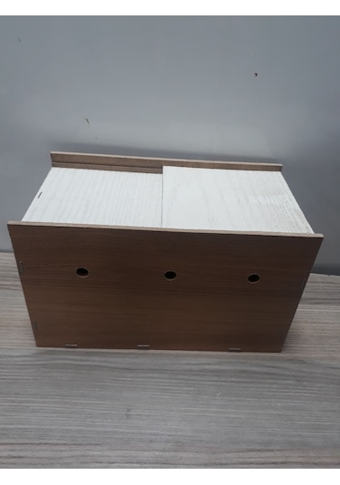 Muhabbet Kuşu Yuvalık Çift Sürgülü Orta Boy