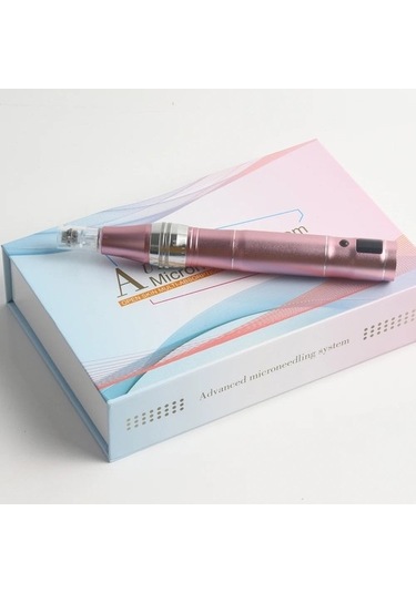 10 Adet 9pın Yeni Kablosuz Ultima Derma Microneedling Damga Meso Kalem Dijital Ekran 5 Seviye Şarj Edilebilir Kollajen Cilt Indüksiyon 11l3ı9 Çok Renkli