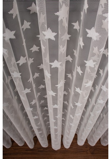 Yıldız Desen Örme Tül Perde