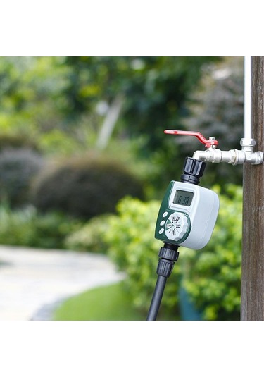 Geeksen Bahçe Sulama Zamanlayıcısı - Akıllı Su Tasarrufu Sağlayan, Avrupa Standartlarına Uygun, Dayanıklı Abs Malzeme