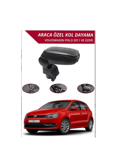Vw Polo 2011 Sonrası Araca Özel Kol Dayama Kolçak Vidasız Montaj