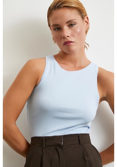 Basic Crop Top Mavi Mavi