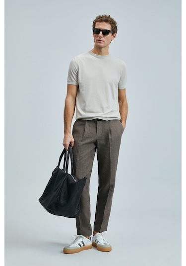 Lufian Tıno Erkek Modal Karışımlı Kazak Açık Bej Açık Bej 111090110100570 Açık Bej