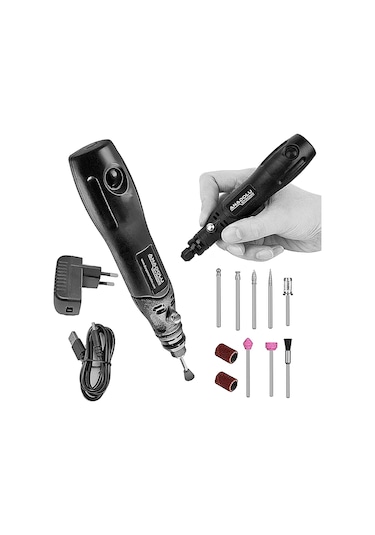 Anadolustrong 3 Kademeli Şarjlı Mini Taşlama Gravür Dremel Seti