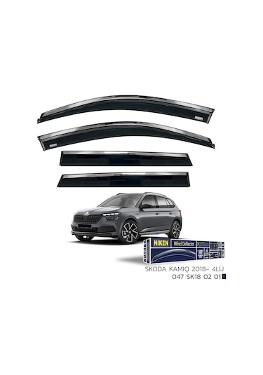 Skoda Kamiq Kromlu Cam Rüzgarlığı Niken 2018+ Sonrası Uyumlu