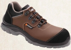 Gripper Grayz Gpr-214 S2 Kompozit Burunlu Kahverengi Siyah Deri Bağcıklı İş Ayakkabısı K Kahverengi