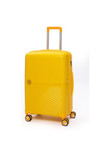 Elatae Exclusive Pro Polipropilen Orta Boy Kırılmaz Valiz Sarı 5239 Sarı