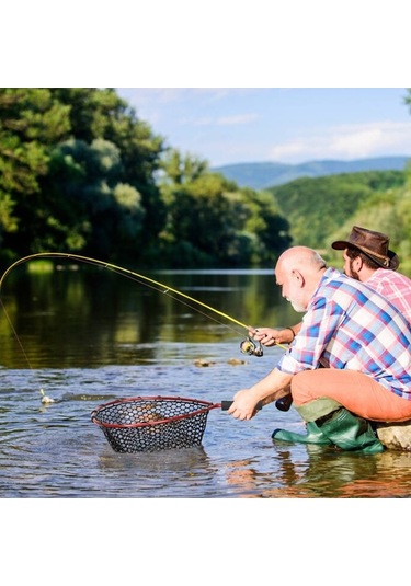 Dancemonkey Yumuşak Silikon Balık Tutma Filesi, Alüminyum Saplı, Eva Tutacaklı
