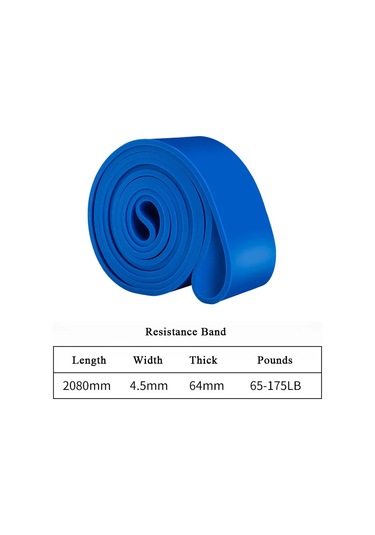 Ağır Hizmet Tipi Direnç Bandı Lateks Elastik Kemer Pull Up Yardımcı Pilates Blue-65-175lb Blue-65-175lb