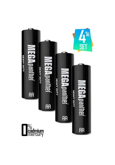 4lü Aa R6 Kalın Kalem Pil Saat Pili Zn-c 1.5v