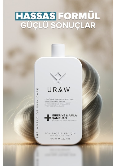Uraw Biberiye & Amla Özlü Saç Bakım Şampuanı 400 ML