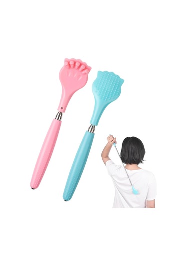 Adet Sırt Kaşıyıcı, Taşınabilir Genişletilebilir Sırt Kaşıyıcı, Kaymaz El Masaj Aleti, Teleskopik Saplı Su Isıtıcısı Masajı İçin Çok Renkli