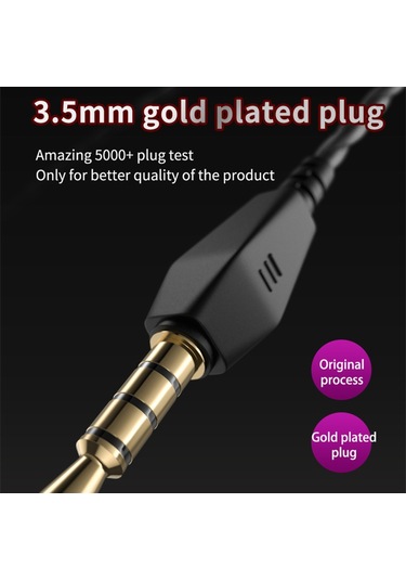 Mufunye Girişli Kablolu Mikrofonlu Spor Kulaklığı, Ağır Bass