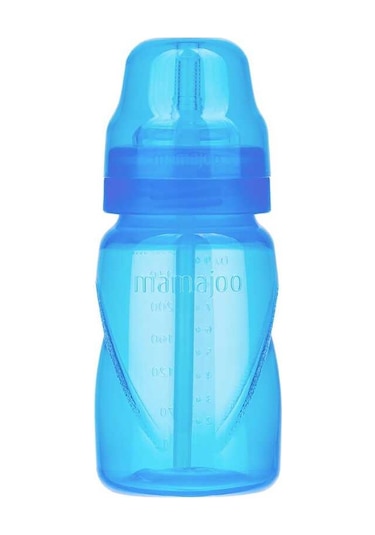 Mamajoo Antikolik Akıtmaz Pipetli Bardak 270 ml Mavi, 12 Ay+