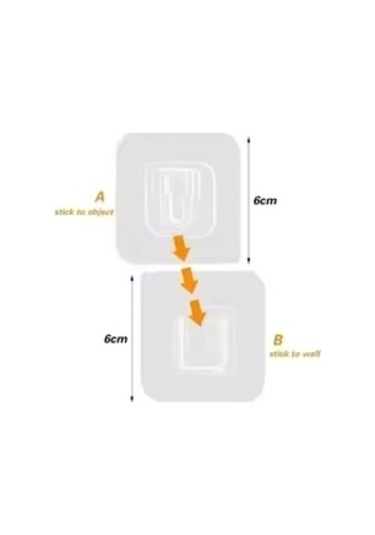 Kendinden Yapışkanlı Çift Taraflı Askı Çok Renkli