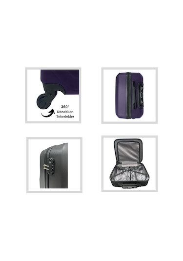 Anhelo Traveller Abs Hostes-pilot Boy Valiz Mor