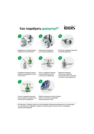 Iddıs Musluk İçin Diverter, 49 Mm, Döner 141328618 Krom