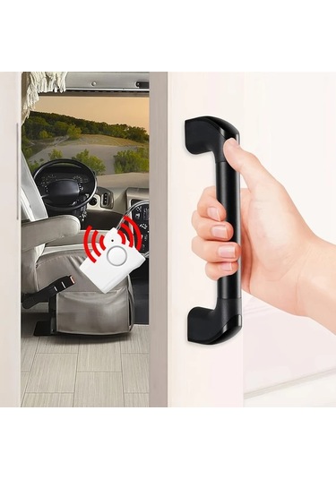 Willowhaven 1 Adet 110db Yüksek Sesli Taşınabilir Beyaz Kapı Güvenlik Alarmı, Ev Rv Karavan Kapısı Koruma