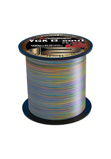 Fochsia 6.0 547dy 500 Metre Ağır Hizmet Pe Balıkçılık Misinası 12 İplik Süper Güçlü Dayanıklı