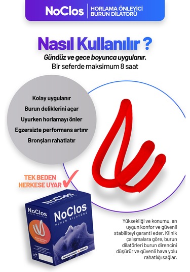 Noclos Nefes Açmayı Destekleyen Burun Dilatörü Mix