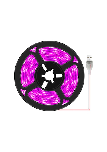 Singree Usb Led Bitki Yetiştirme Işığı, Su Geçirmez İç Mekan Hidroponik Bitki Büyütme Lambası, 60 Led'li 1 Metre Gösterildiği Gibi