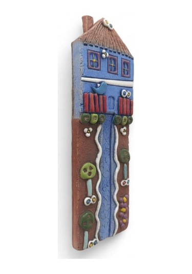 Özel Tasarım Seramik Uzun Ev Hediyelik Duvar Süsü