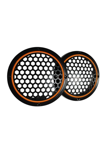 20cm Amber Neon Ledli Hoparlör Kapağı 2 Adet