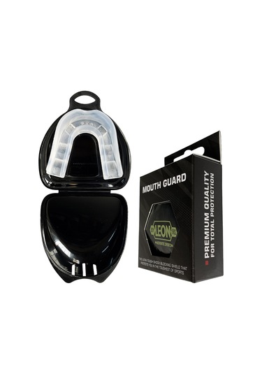 Leon Classic Dişlik Medikal Boks Dişliği Siyah Kutulu Şeffaf