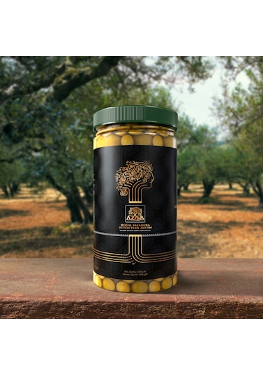 Azzava Doğal Salamura Bütün Yeşil Zeytin 1000 Gr