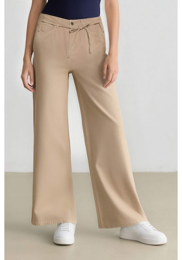 DeFacto Coool Gabardin Palazzo Pantolon Wide Leg Yüksek Bel Geniş Bol Paça E1794AX25SPER222