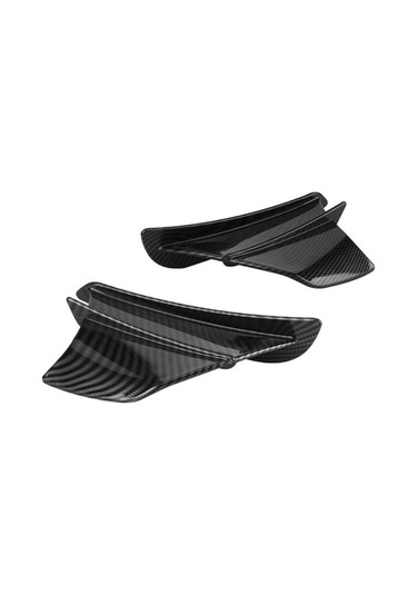 Xianwen Parlak Karbon Fiber Motosiklet Sabit Rüzgar Kanat Seti -