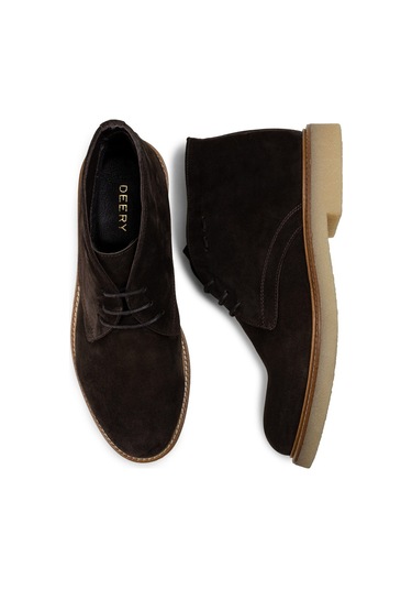 Deery Hakiki Süet Kahverengi Erkek Bot Kahverengi (539875510)